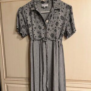 Expo Petite Embroidered Maxi Dress New Without Tags